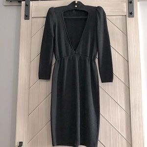 👀 St John Marie Gray vintage open back dress sz 2